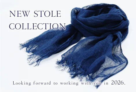 新作藍染ストールのご紹介